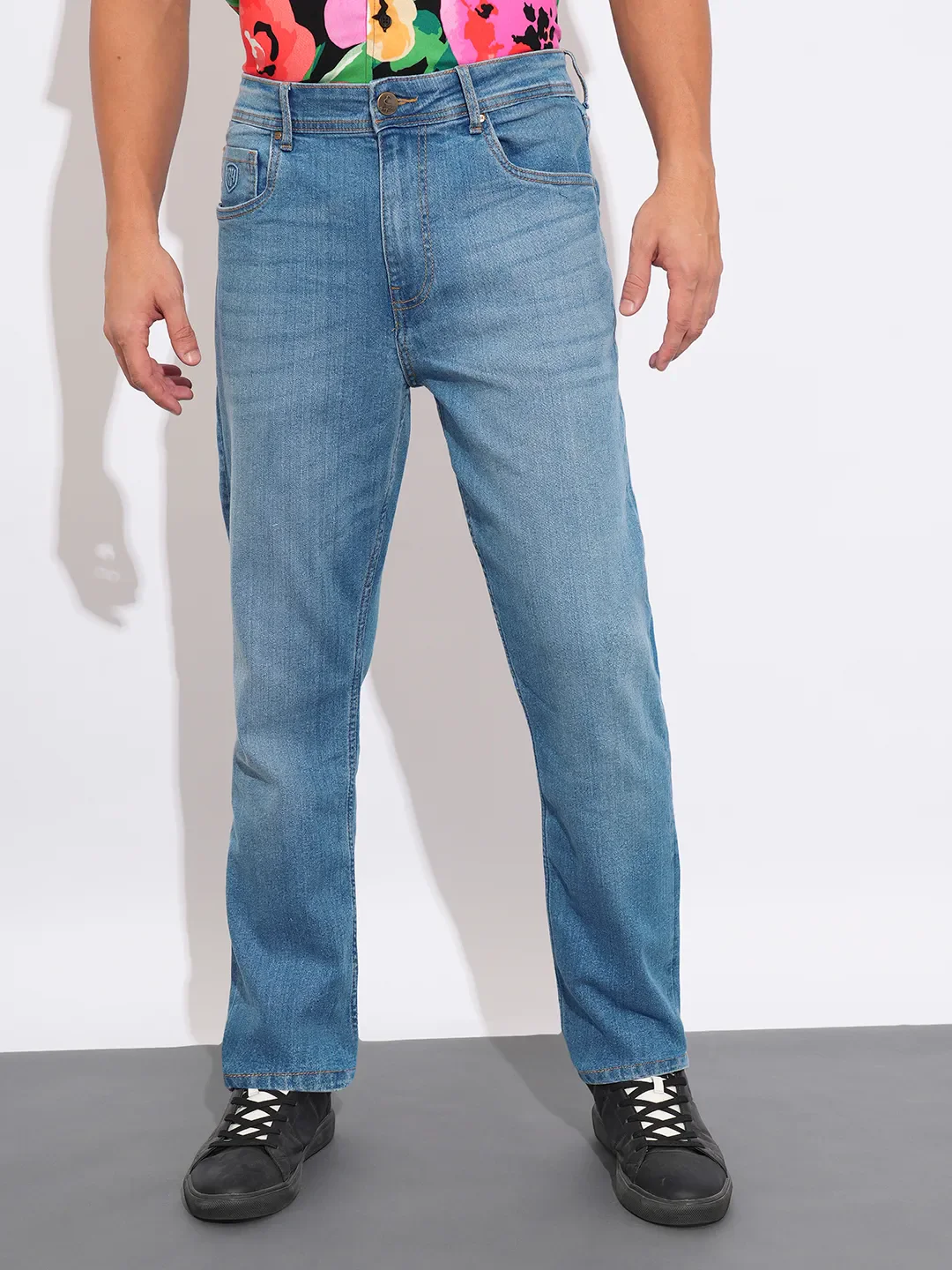 Blue Boot Cut Fit Men's Denims by Being Human Clothing