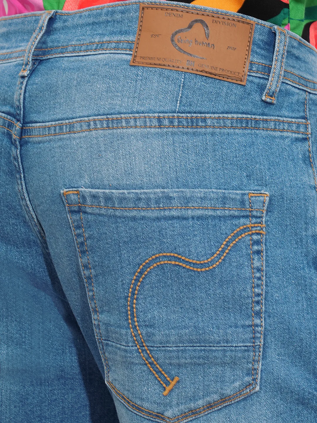 Blue Boot Cut Fit Men's Denims by Being Human Clothing - Image 6