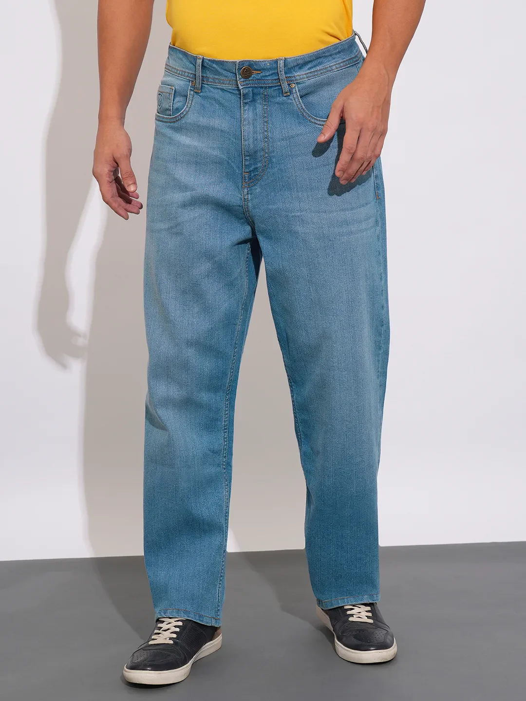 Blue Anti Fit Men's Denims by Being Human Clothing