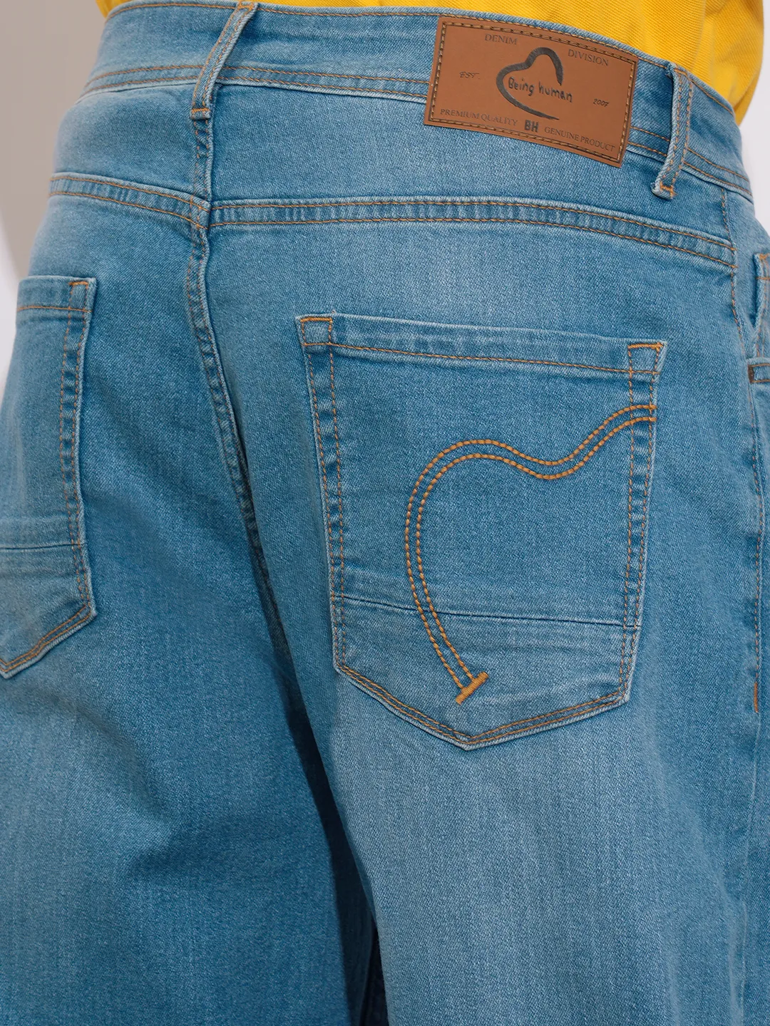 Blue Anti Fit Men's Denims by Being Human Clothing - Image 6