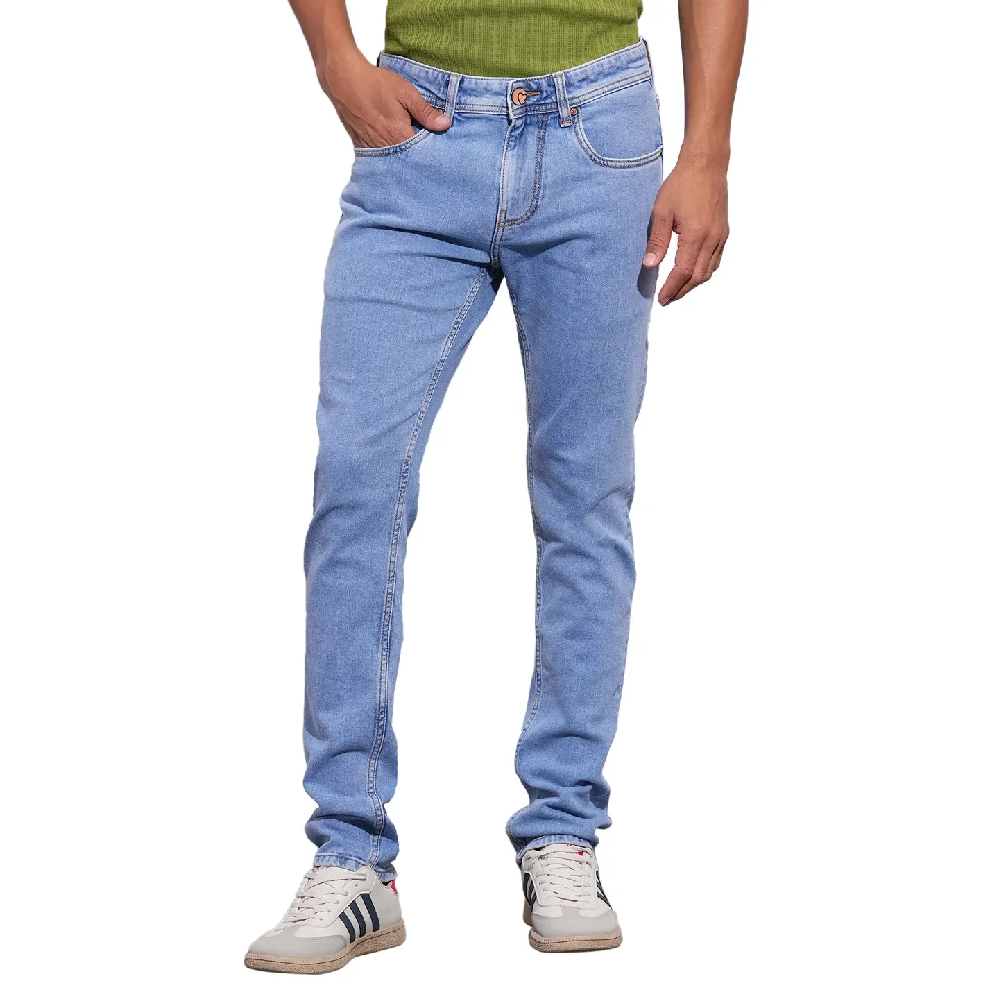 Blue Boot Cut Fit Men's Denims by Being Human Clothing