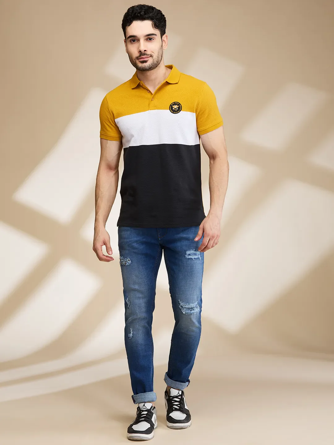 Blue Slim Fit Denims For Men By Being Human Clothing - Image 3