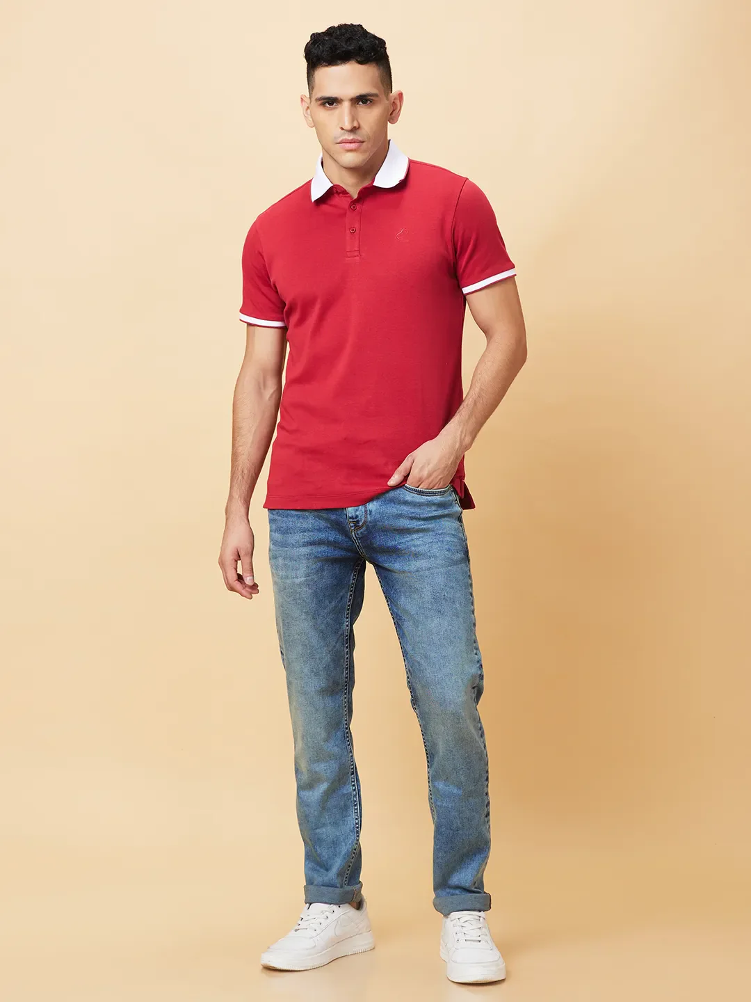 Blue Slim Fit Men's Denims by Being Human Clothing - Image 2