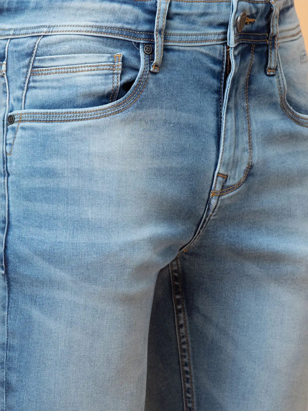Blue Straight Fit Men's Denims by Being Human Clothing - Image 5