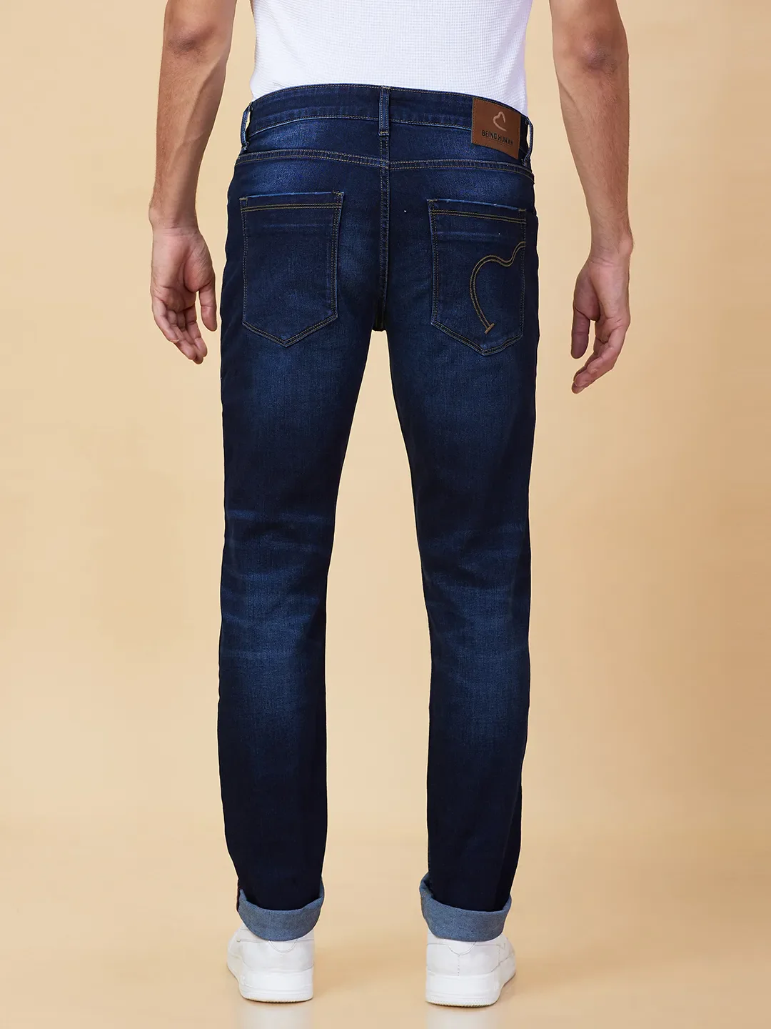 Blue Boot Cut Fit Men's Denims by Being Human Clothing - Image 3