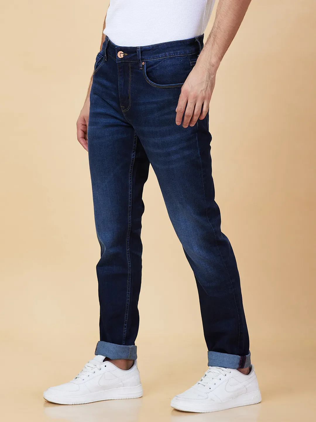 Blue Boot Cut Fit Men's Denims by Being Human Clothing - Image 4