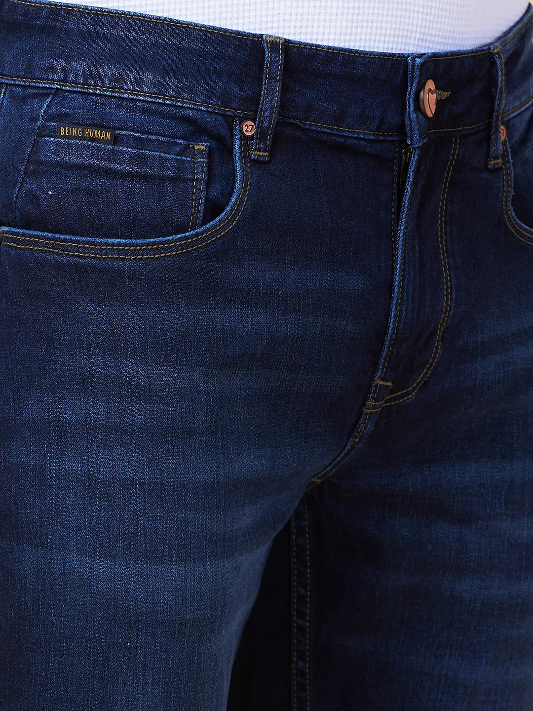 Blue Boot Cut Fit Men's Denims by Being Human Clothing - Image 5
