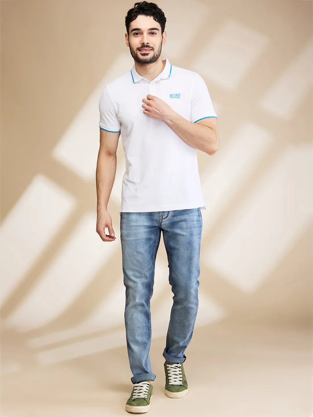 Blue Skinny fit Men's Denims by Being Human Clothing - Image 2