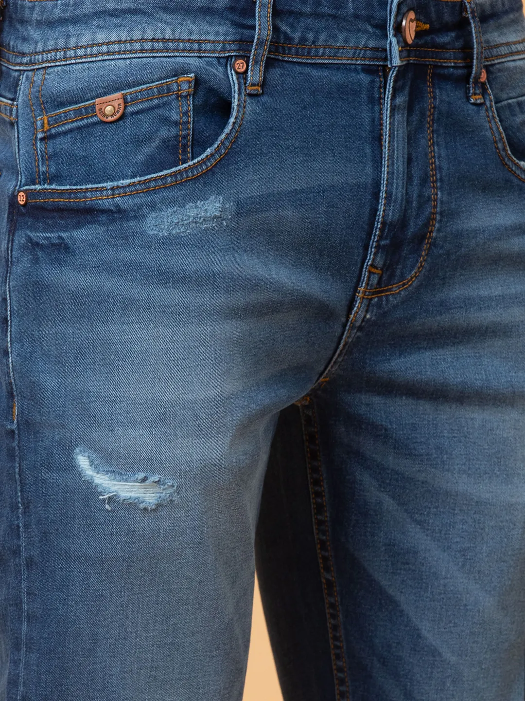 Blue Straight Fit Men's Denims by Being Human Clothing - Image 5