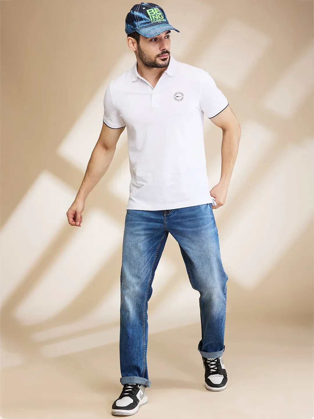 Blue Boot Cut Fit Men's Denims by Being Human Clothing - Image 6