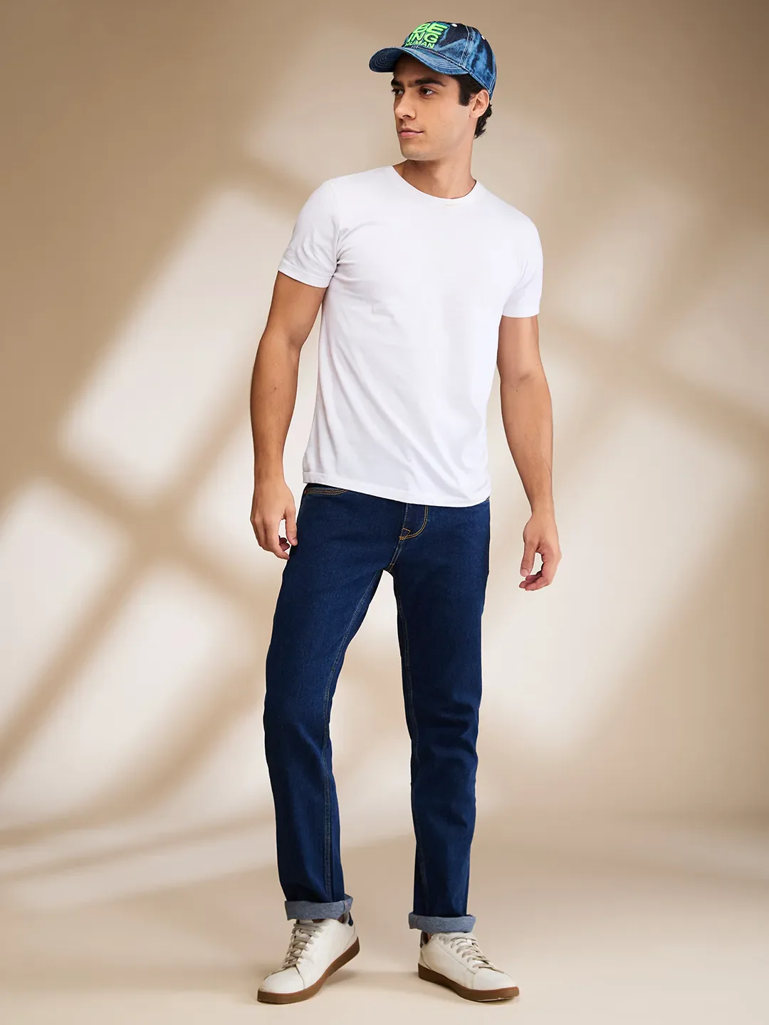 Blue Straight Fit Men's Denims by Being Human Clothing - Image 6