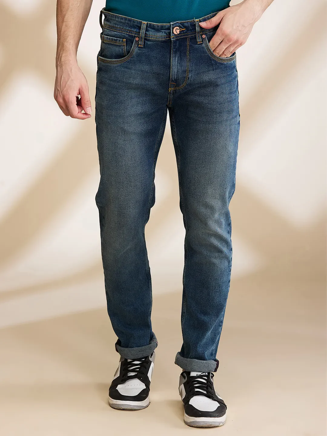 Blue Skinny fit Men's Denims by Being Human Clothing