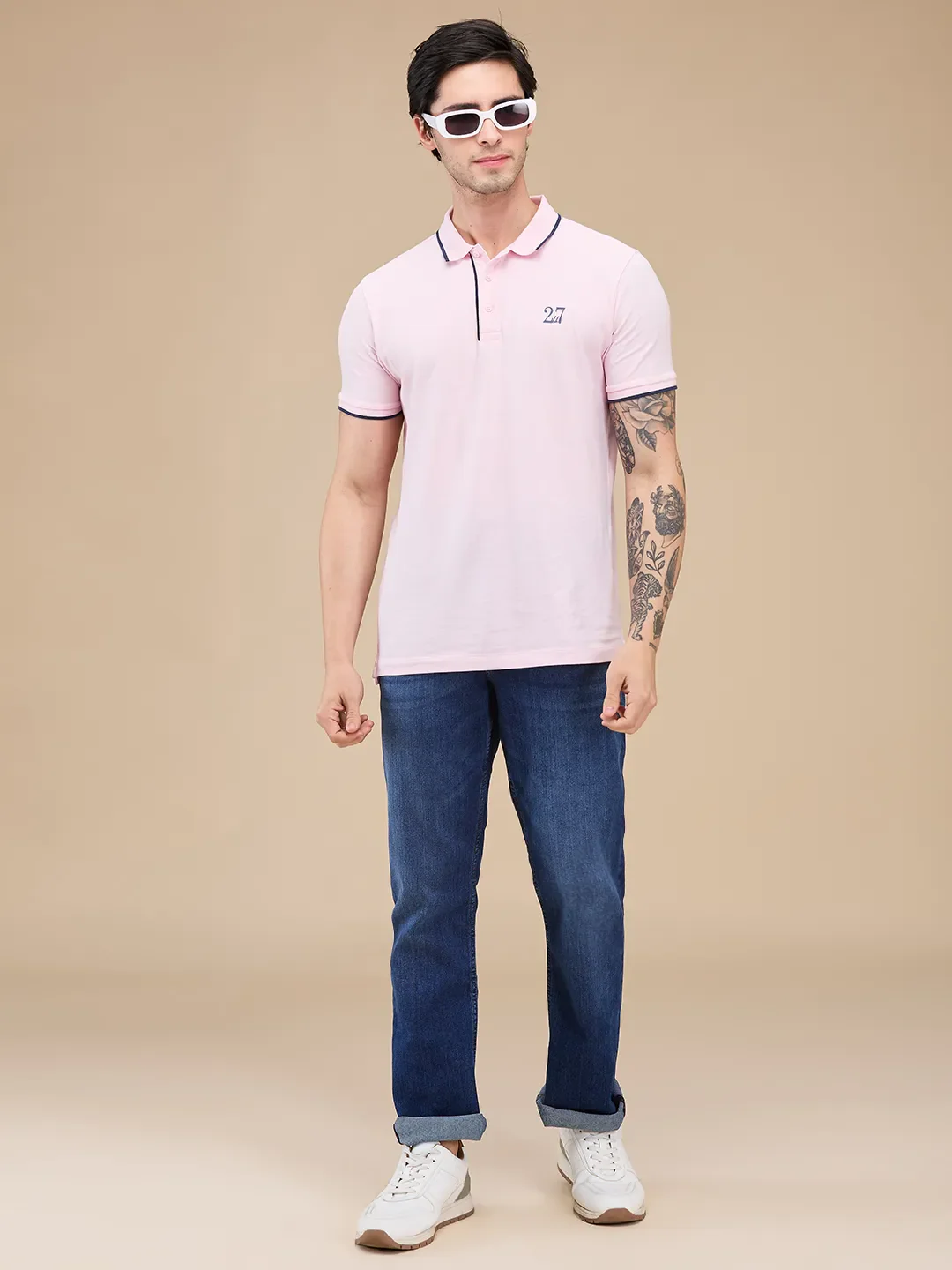 Blue Boot Cut Fit Men's Denims by Being Human Clothing - Image 6