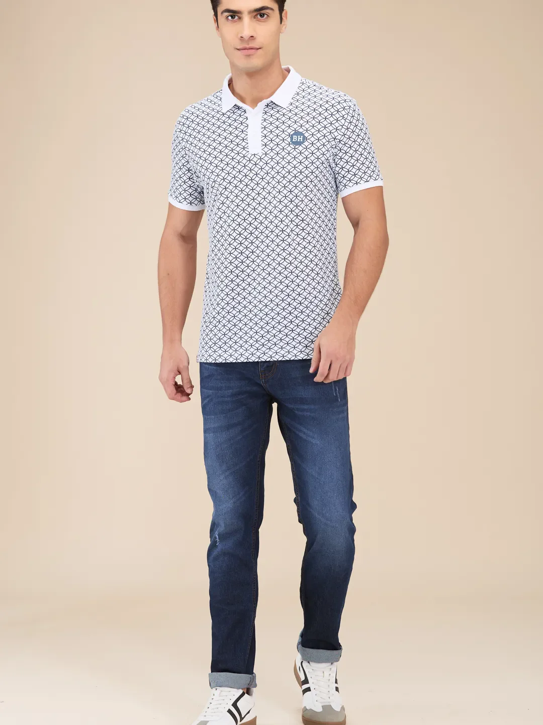 Blue Slim Fit Denims For Men By Being Human Clothing - Image 2