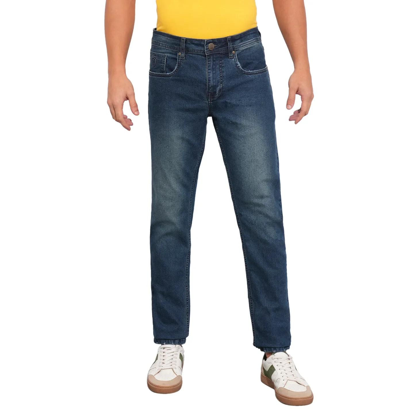 Blue Slim Fit Men's Denims by Being Human Clothing