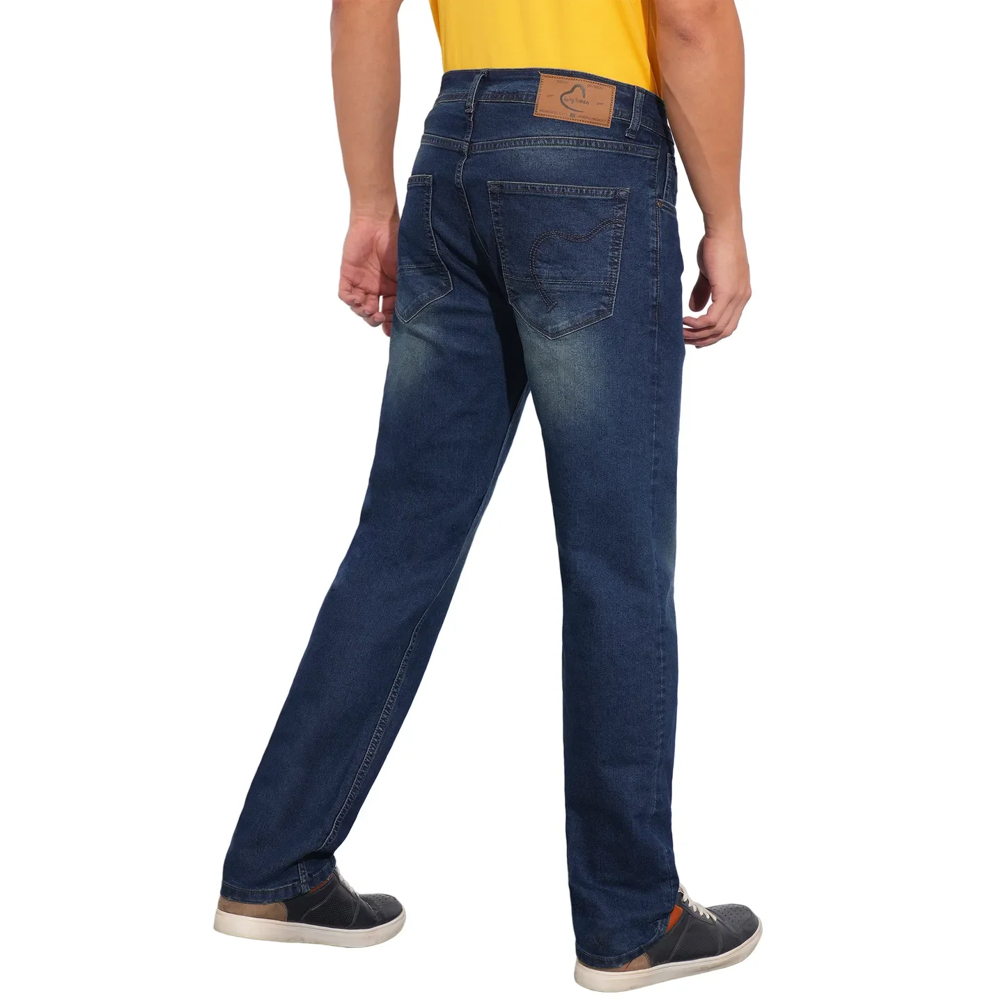 Blue Straight Fit Men's Denims by Being Human Clothing - Image 3
