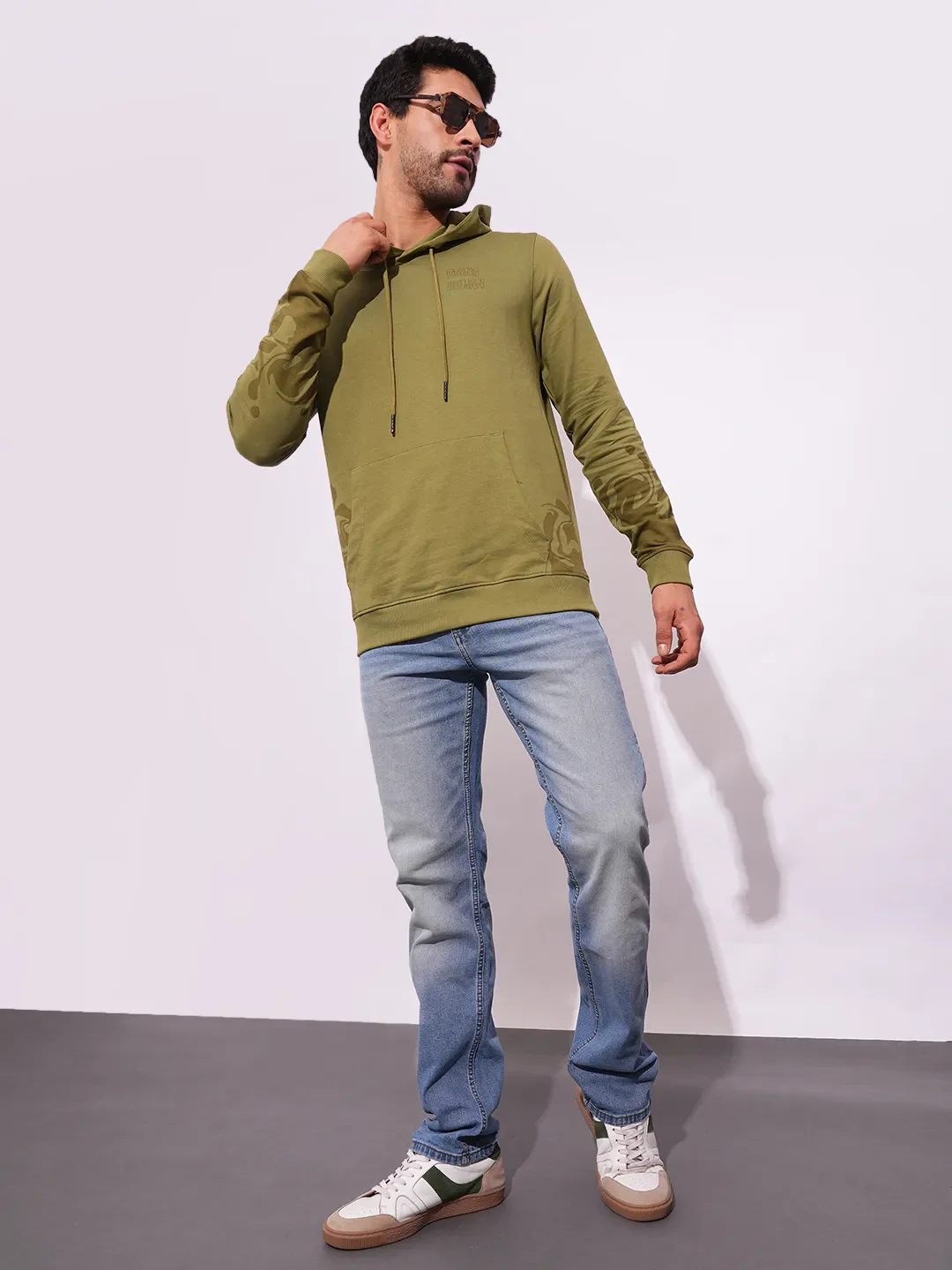 Blue Straight Fit Men's Denims by Being Human Clothing - Image 4