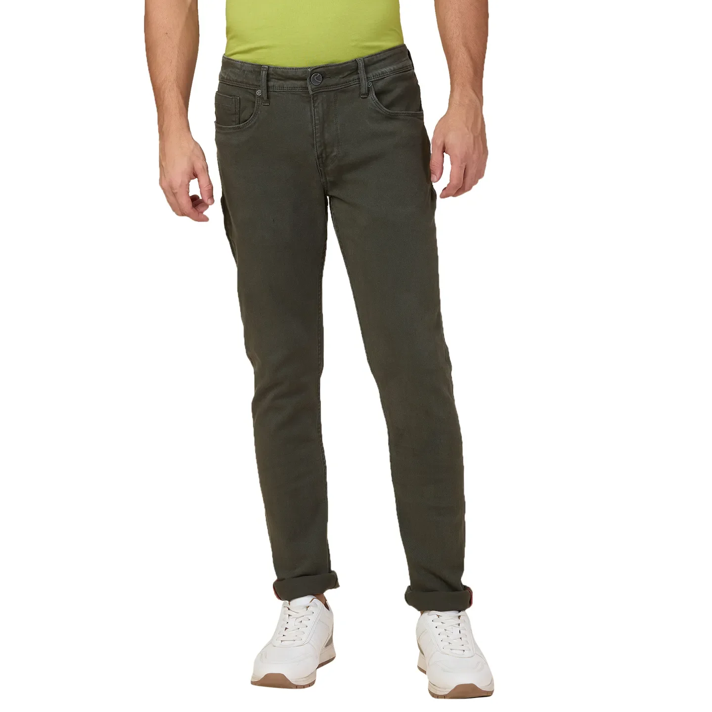 Green Skinny Fit Men's Denims by Being Human Clothing