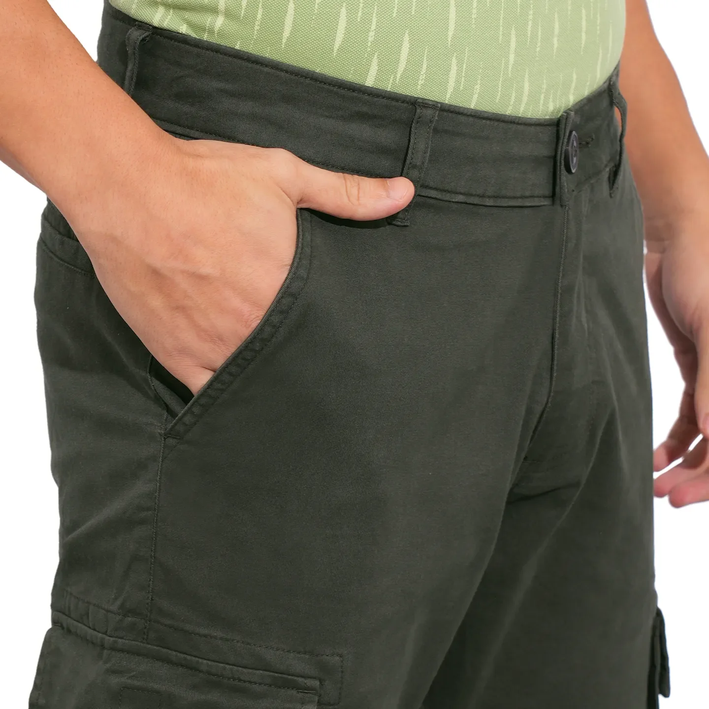 Green Jogger fit Men's Joggers by Being Human Clothing - Image 5