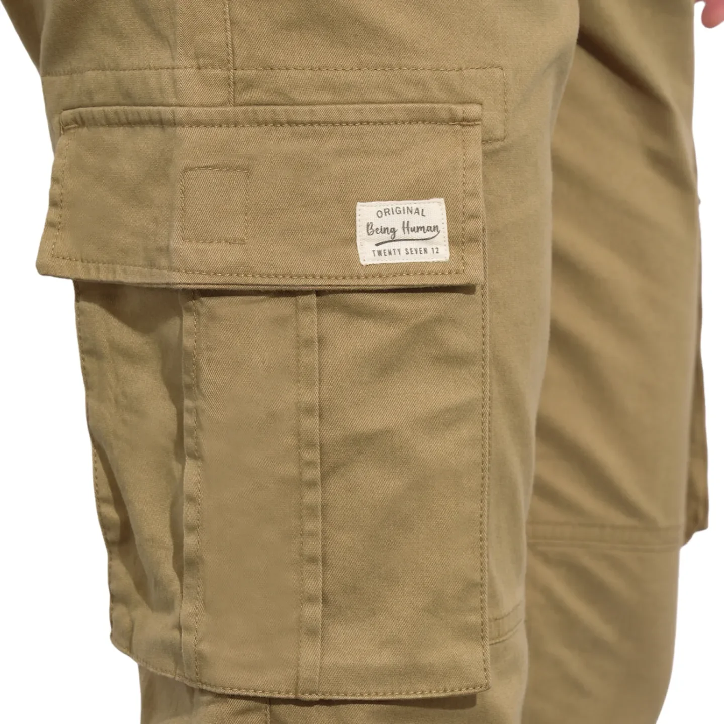 Khaki Jogger fit Men's Joggers by Being Human Clothing - Image 6
