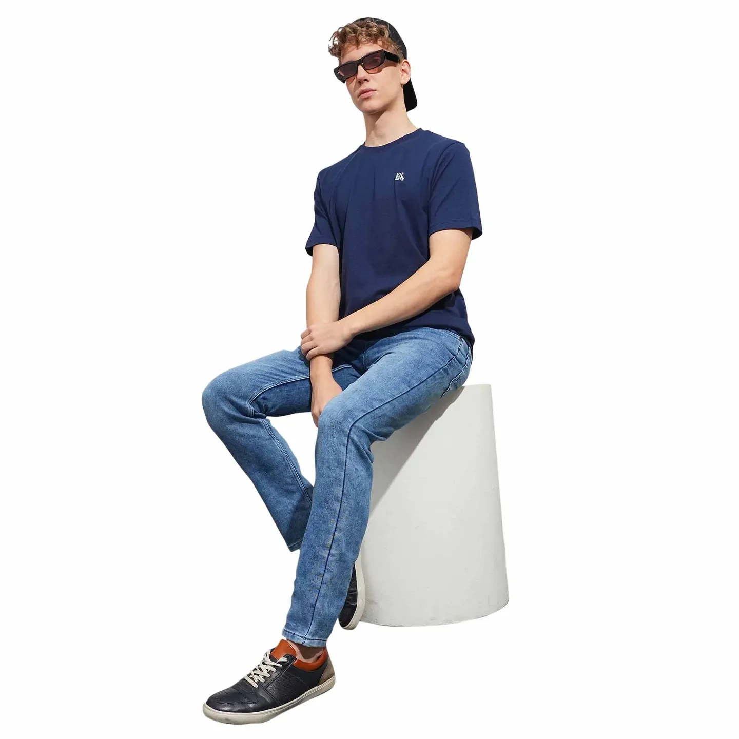 Blue Men's Joggers by Being Human Clothing - Image 4