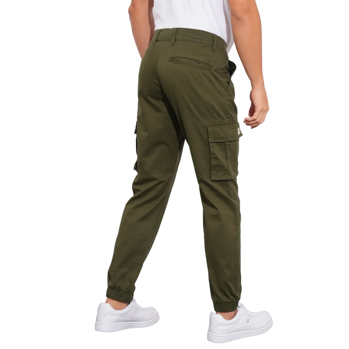 Olive Jogger fit Men's Joggers by Being Human Clothing - Image 3