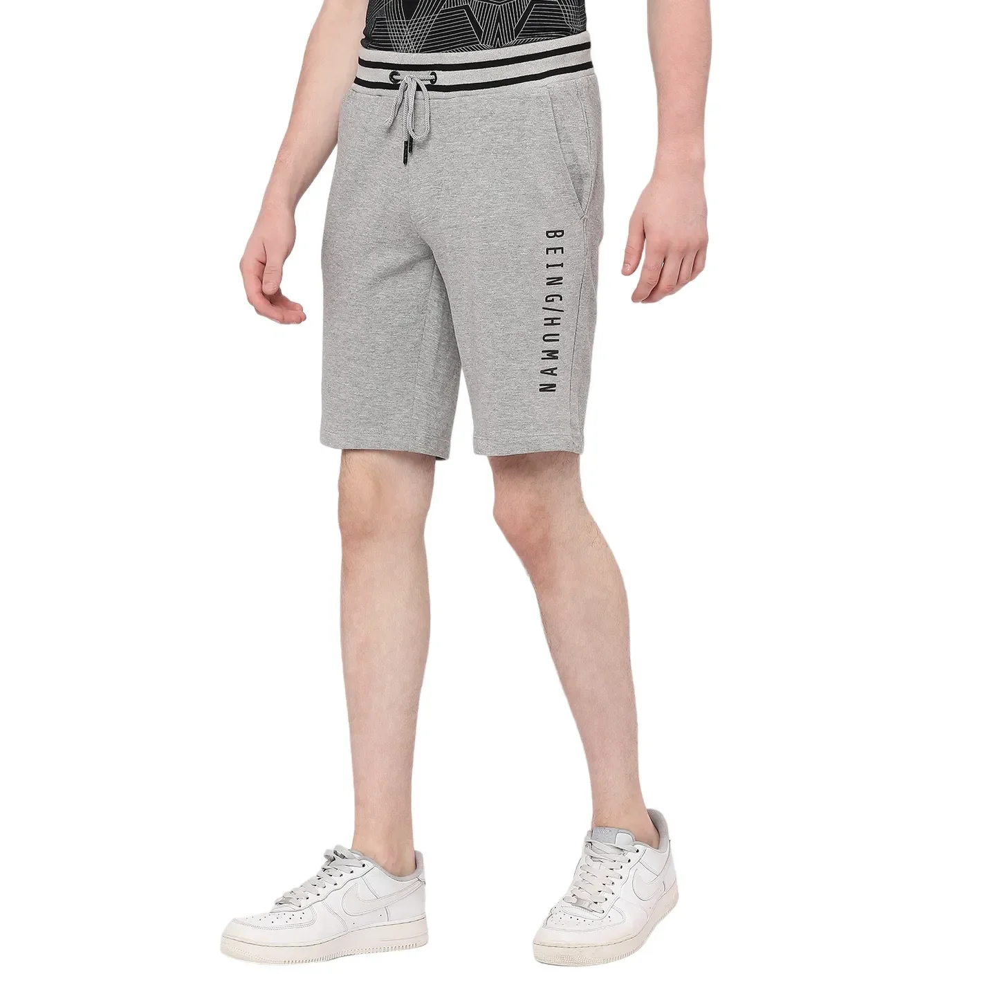 Grey Shorts Fit Men's Shorts by Being Human Clothing - Image 2