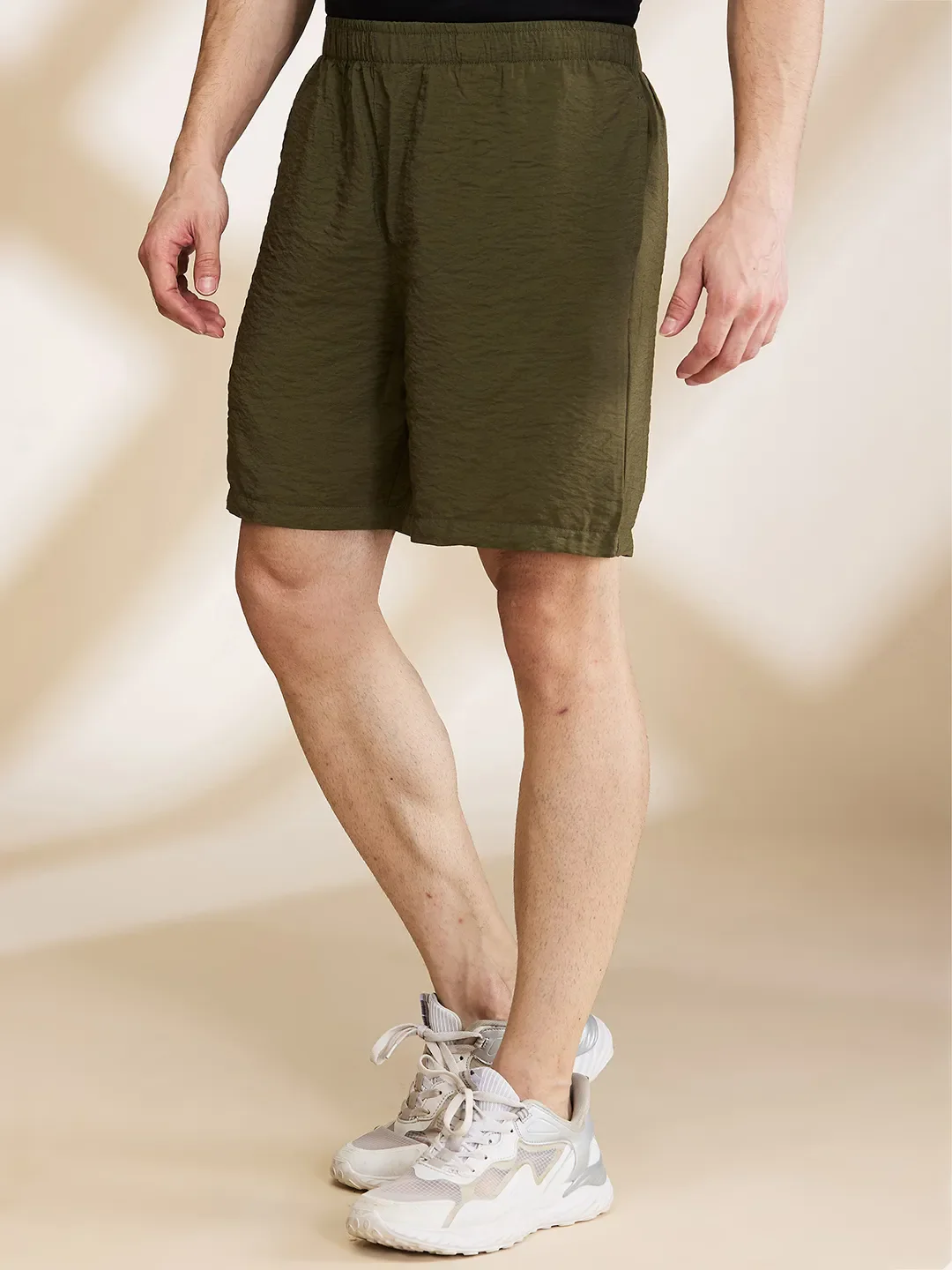 Olive Shorts Fit Men's Shorts by Being Human Clothing - Image 4