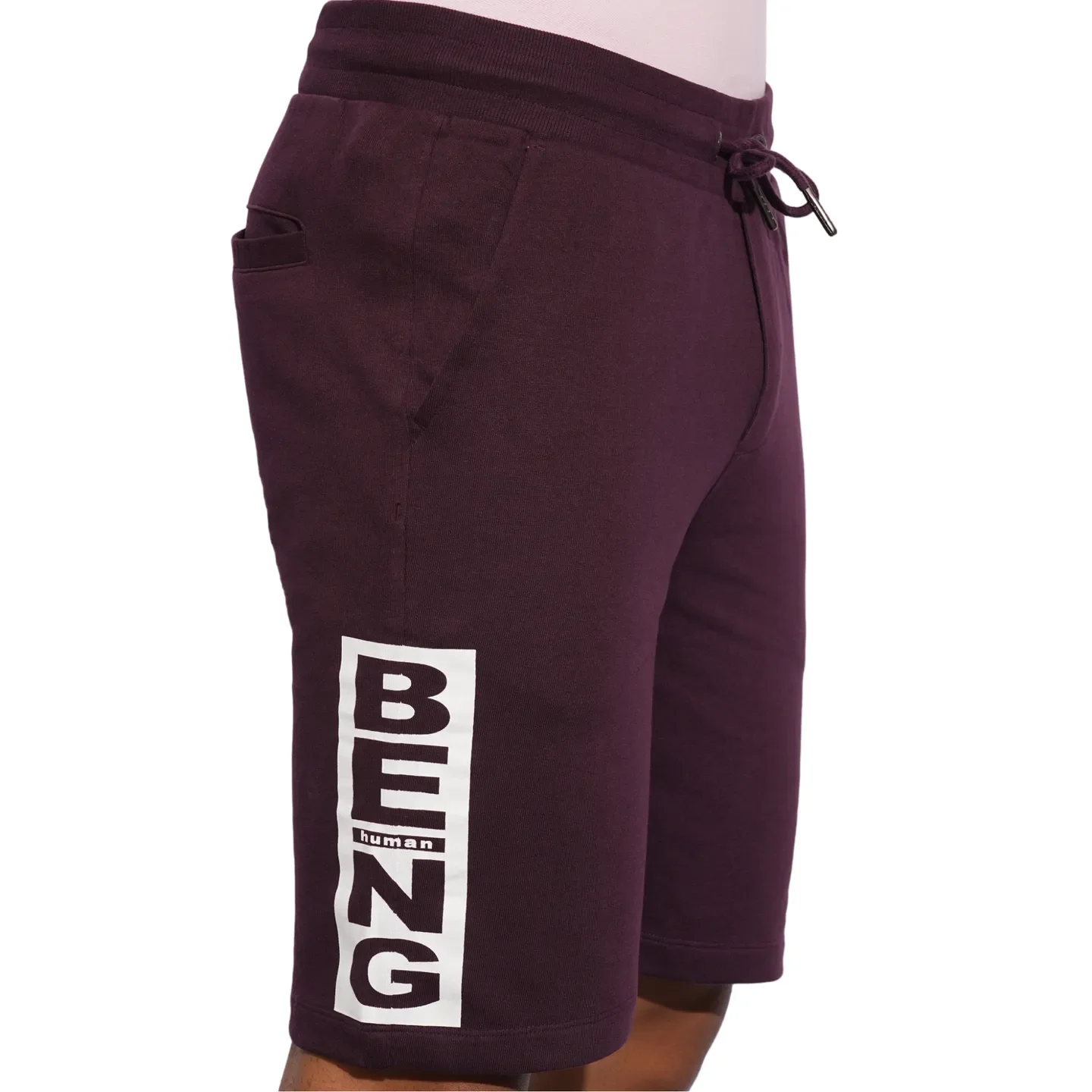 Wine Regular Fit Shorts For Men By Being Human Clothing - Image 6