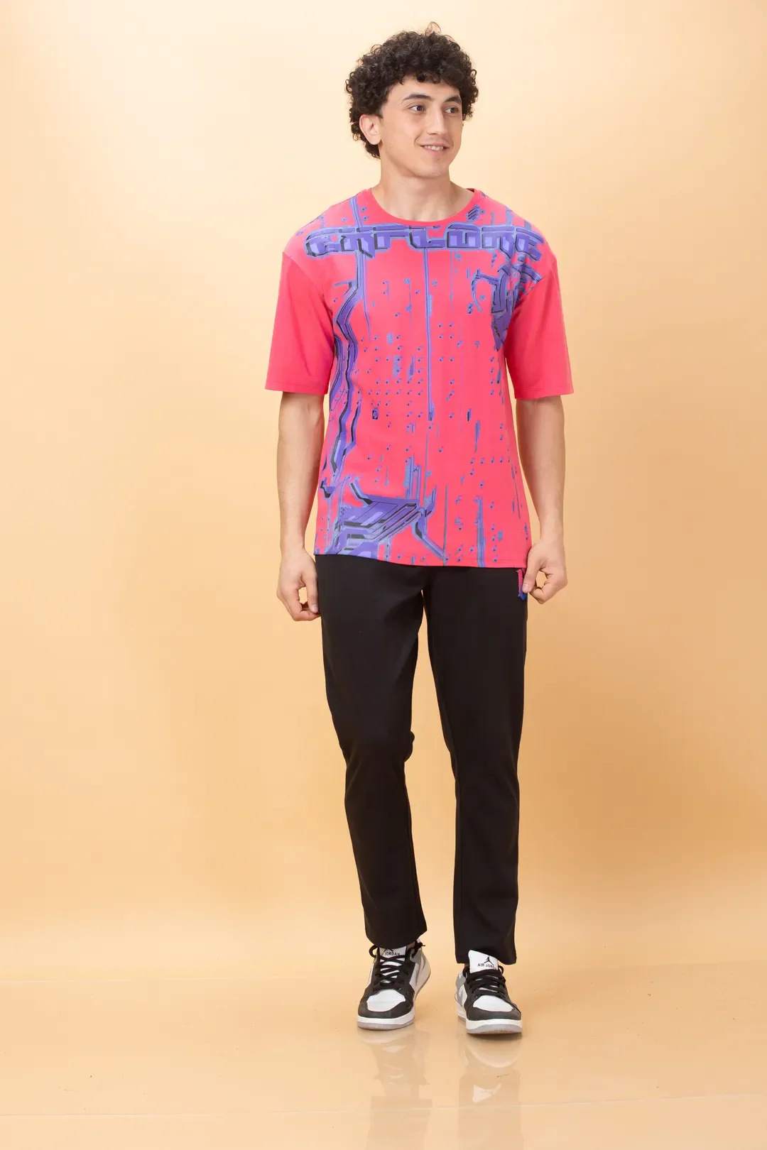 Black Regular Fit Track Pants For Men By Being Human Clothing - Image 6