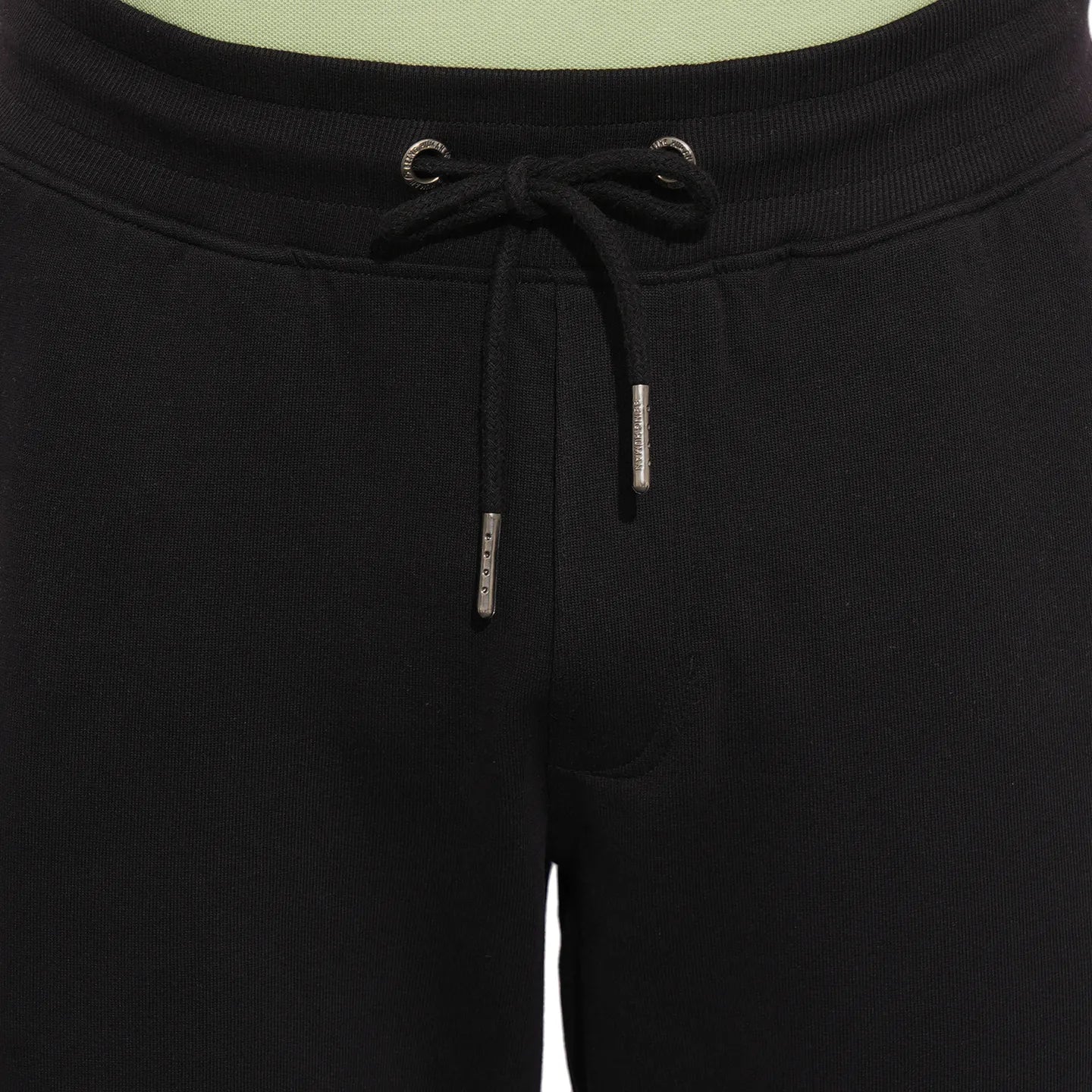 Black Regular Fit Track Pants For Men By Being Human Clothing - Image 5