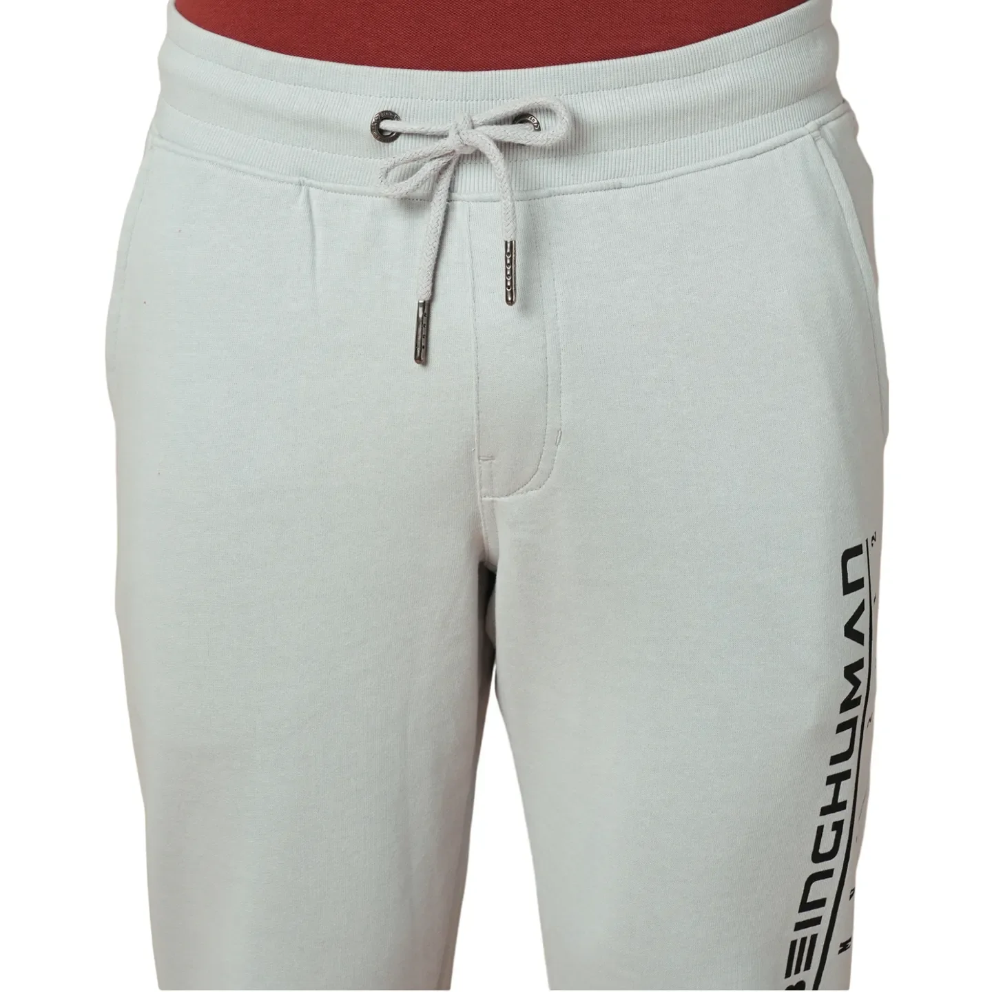 Grey Regular fit Men's Track Pants by Being Human Clothing - Image 2