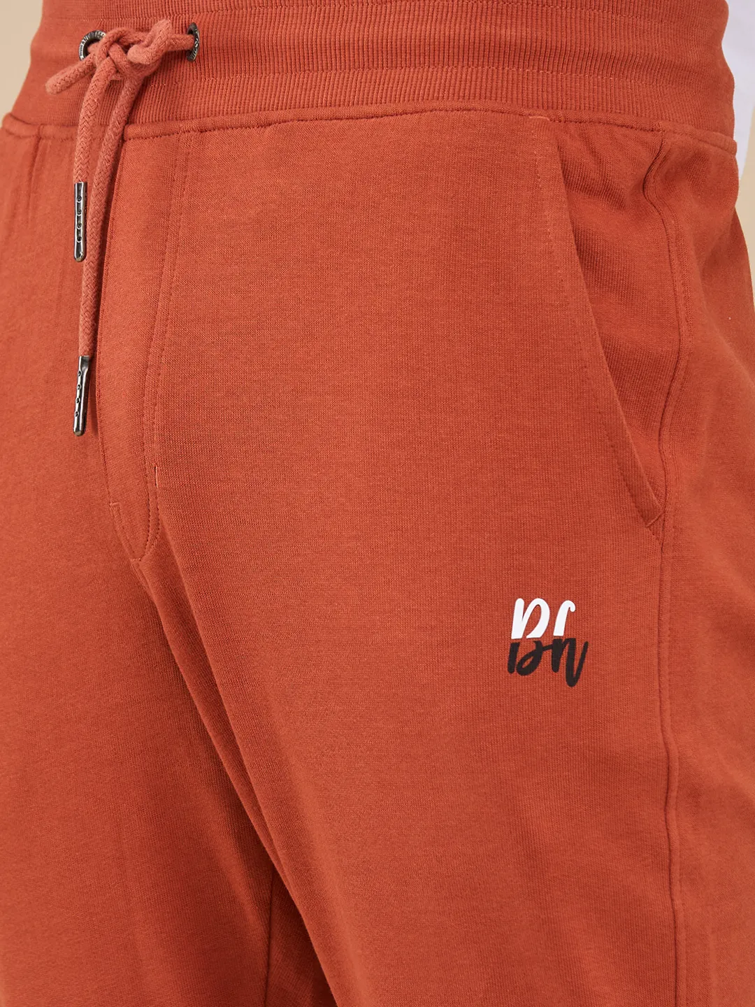 Orange Regular fit Men's Track Pants by Being Human Clothing - Image 5