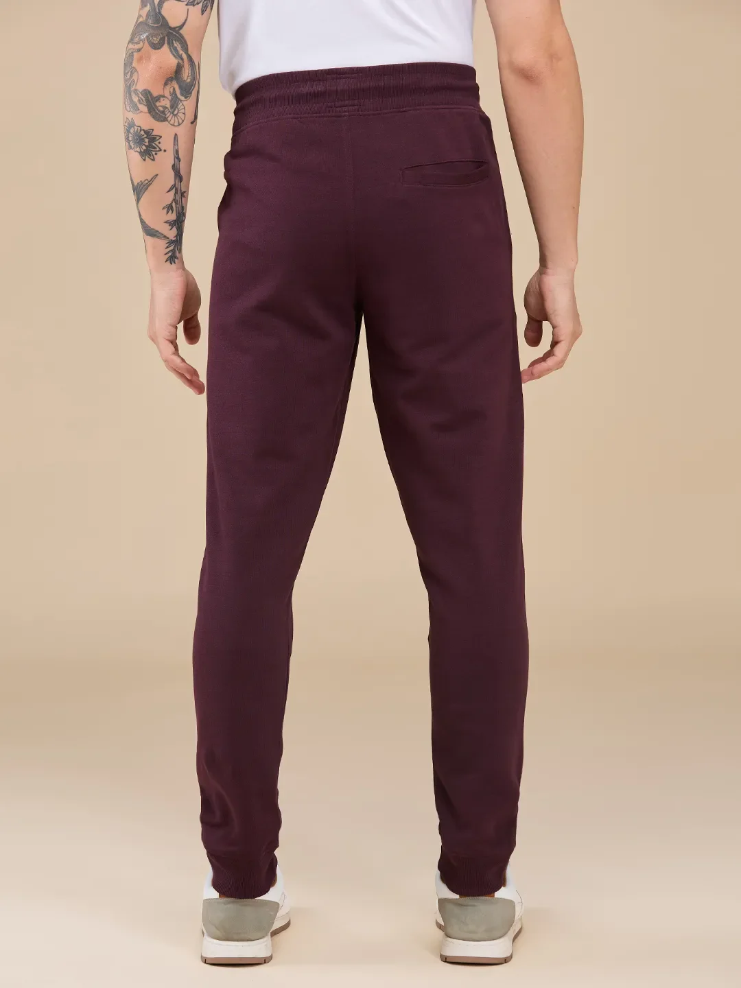 Red Regular fit Men's Track Pants by Being Human Clothing - Image 3