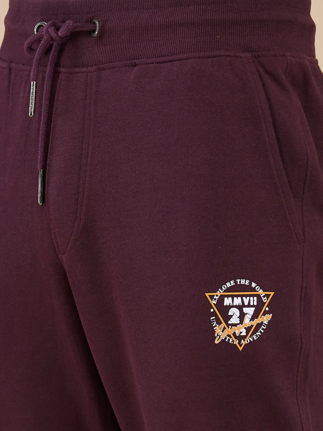 Red Regular fit Men's Track Pants by Being Human Clothing - Image 5