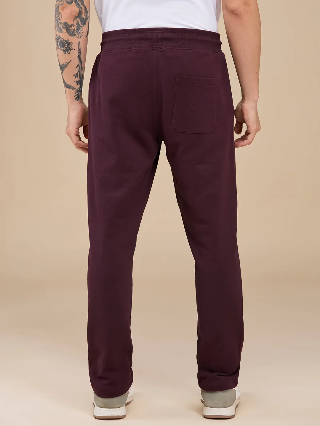 Red Regular fit Men's Track Pants by Being Human Clothing - Image 3