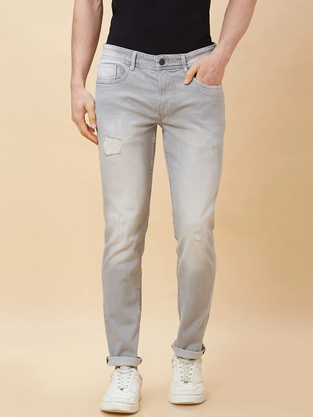 Captain America Blue Anti Fit Denims for Men by Being Human Clothing - Image 2