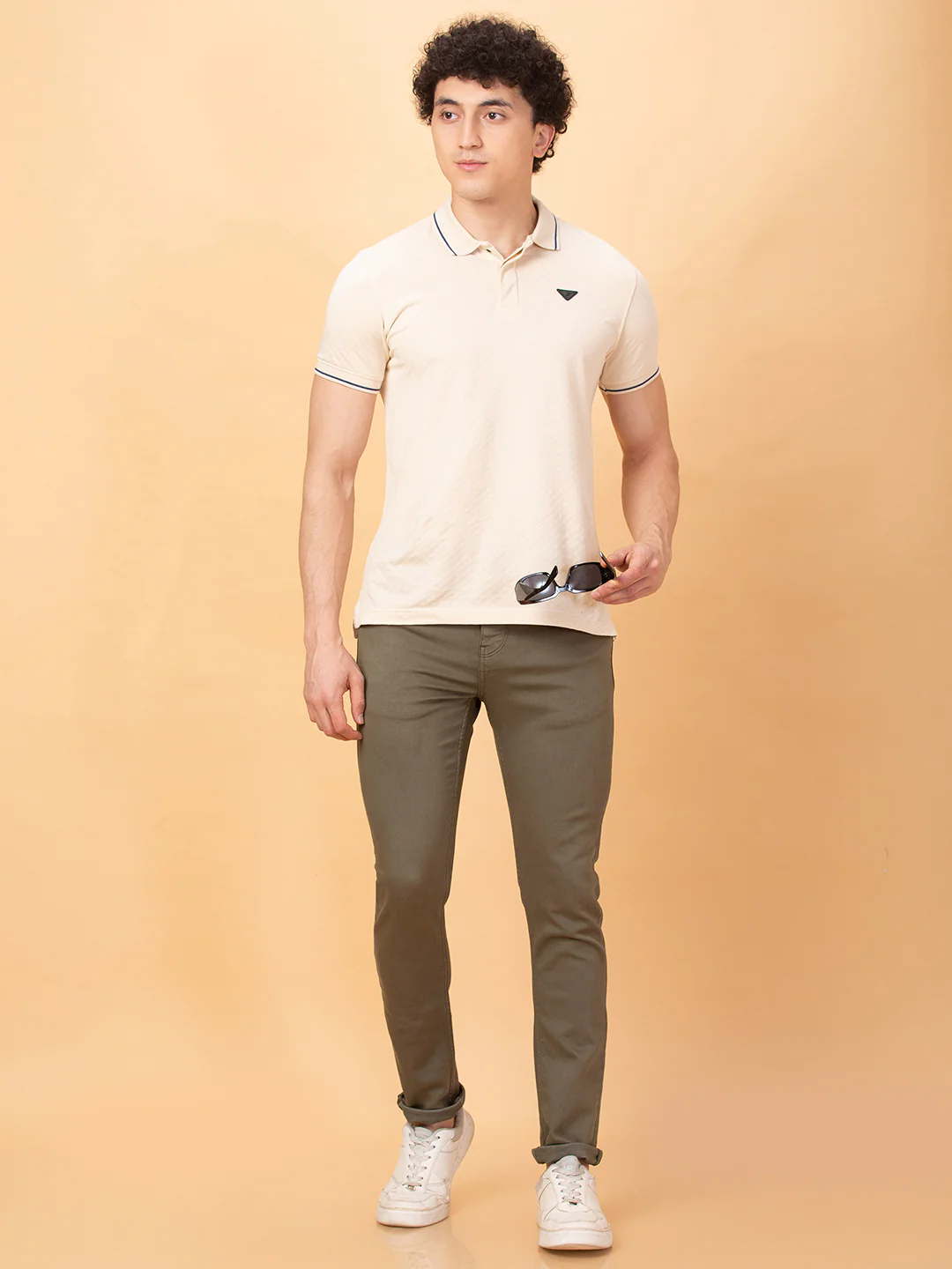 Olive Slim Fit Denims For Men By Being Human Clothing - Image 6