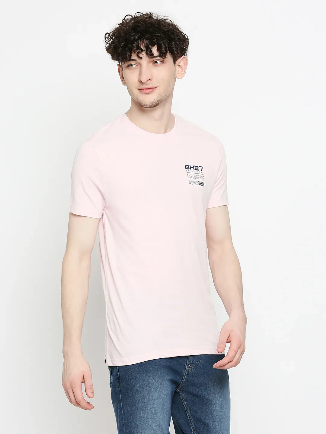 Purple Regular Fit Men's Short Sleeves T-Shirt by Being Human Clothing - Image 3