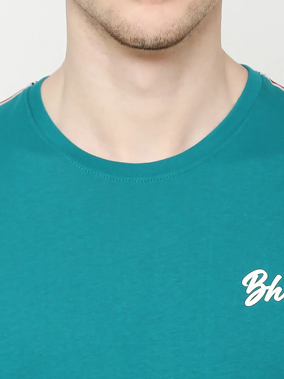 Blue Regular Fit Men's Short Sleeves T-Shirt by Being Human Clothing - Image 5