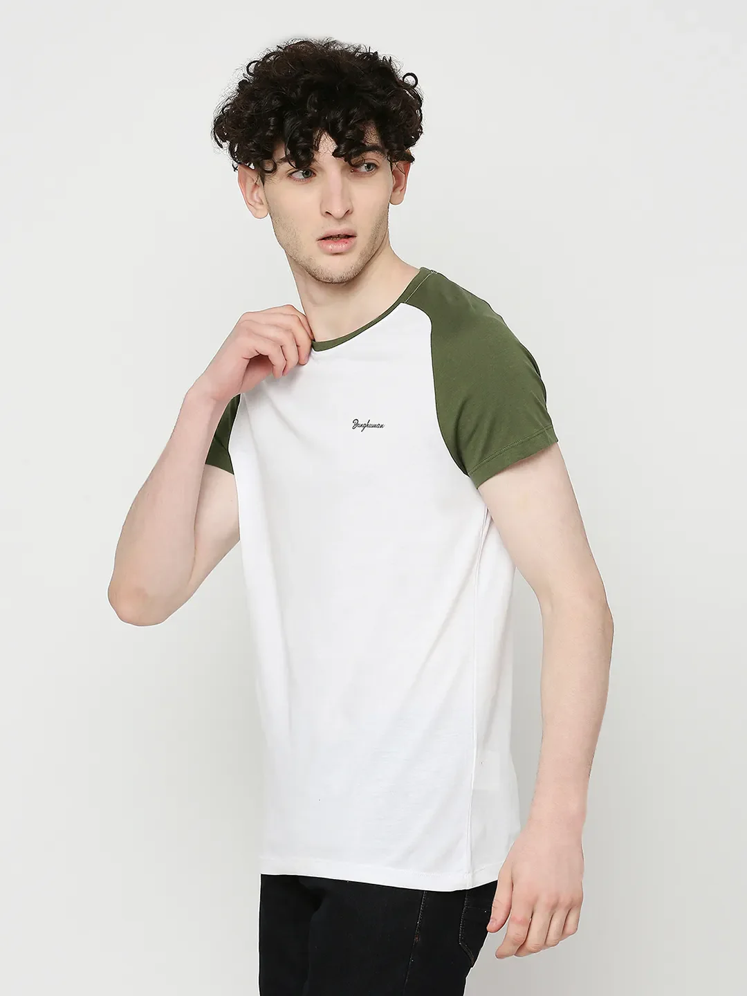 White Regular Fit Men's Short Sleeves T-Shirt by Being Human Clothing - Image 2