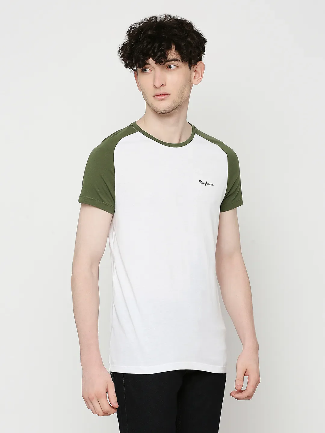 White Regular Fit Men's Short Sleeves T-Shirt by Being Human Clothing - Image 3