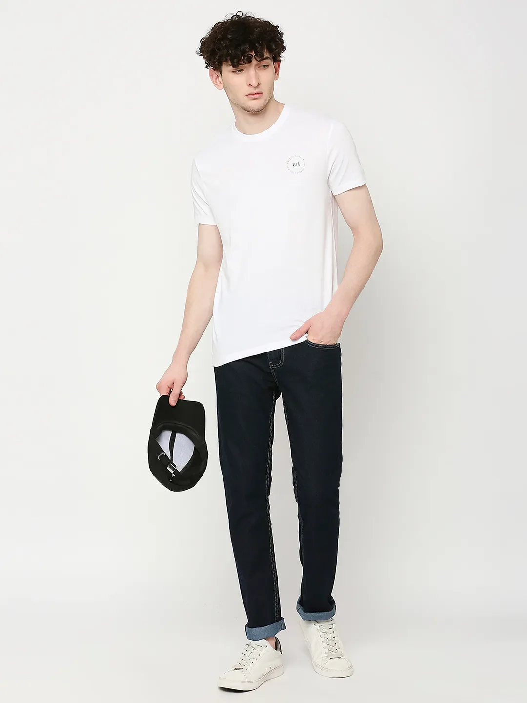 White Regular Fit Men's Short Sleeves T-Shirt by Being Human Clothing - Image 6