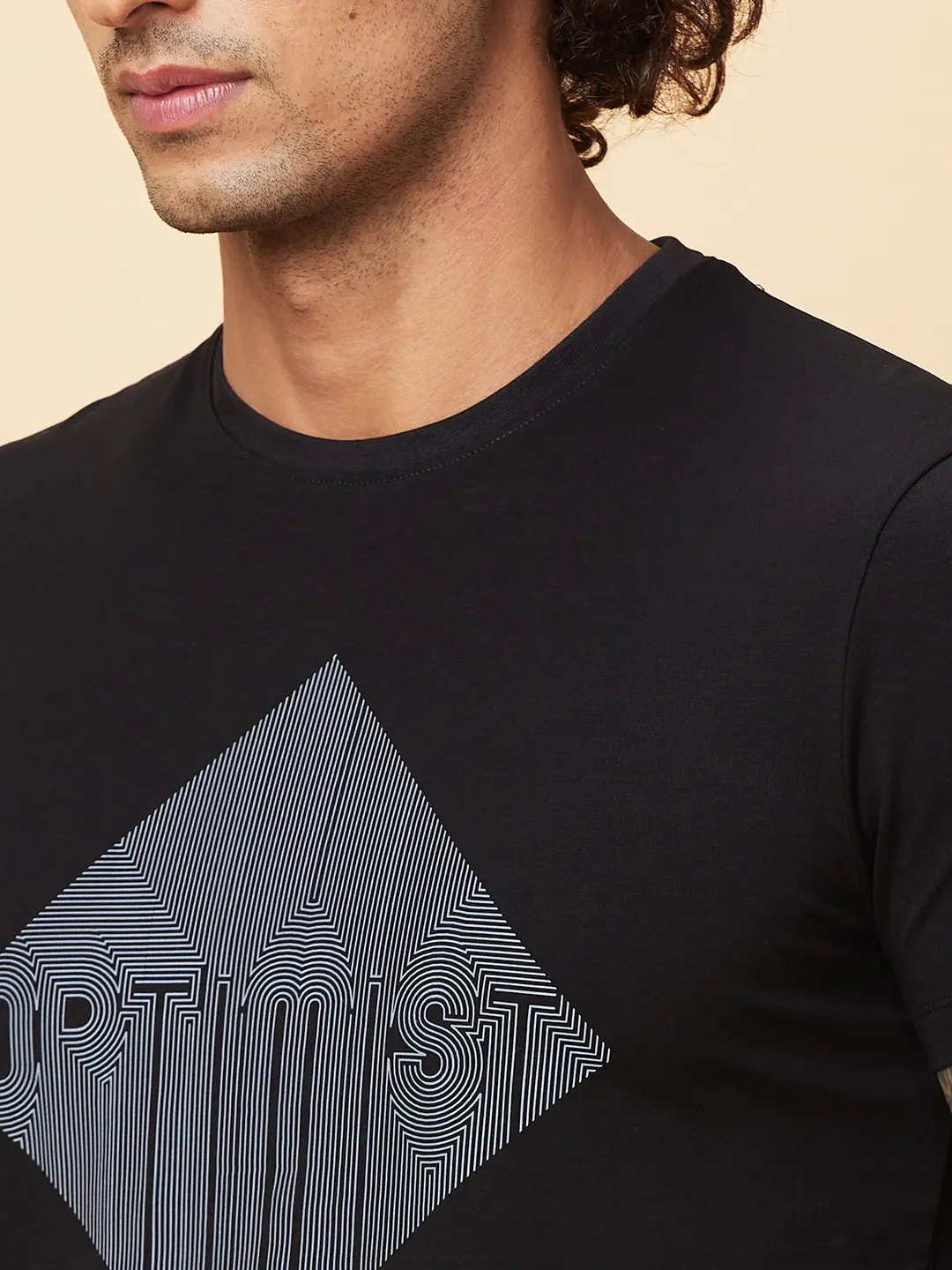 Black Regular Fit Men's Short Sleeves T-Shirt by Being Human Clothing - Image 5