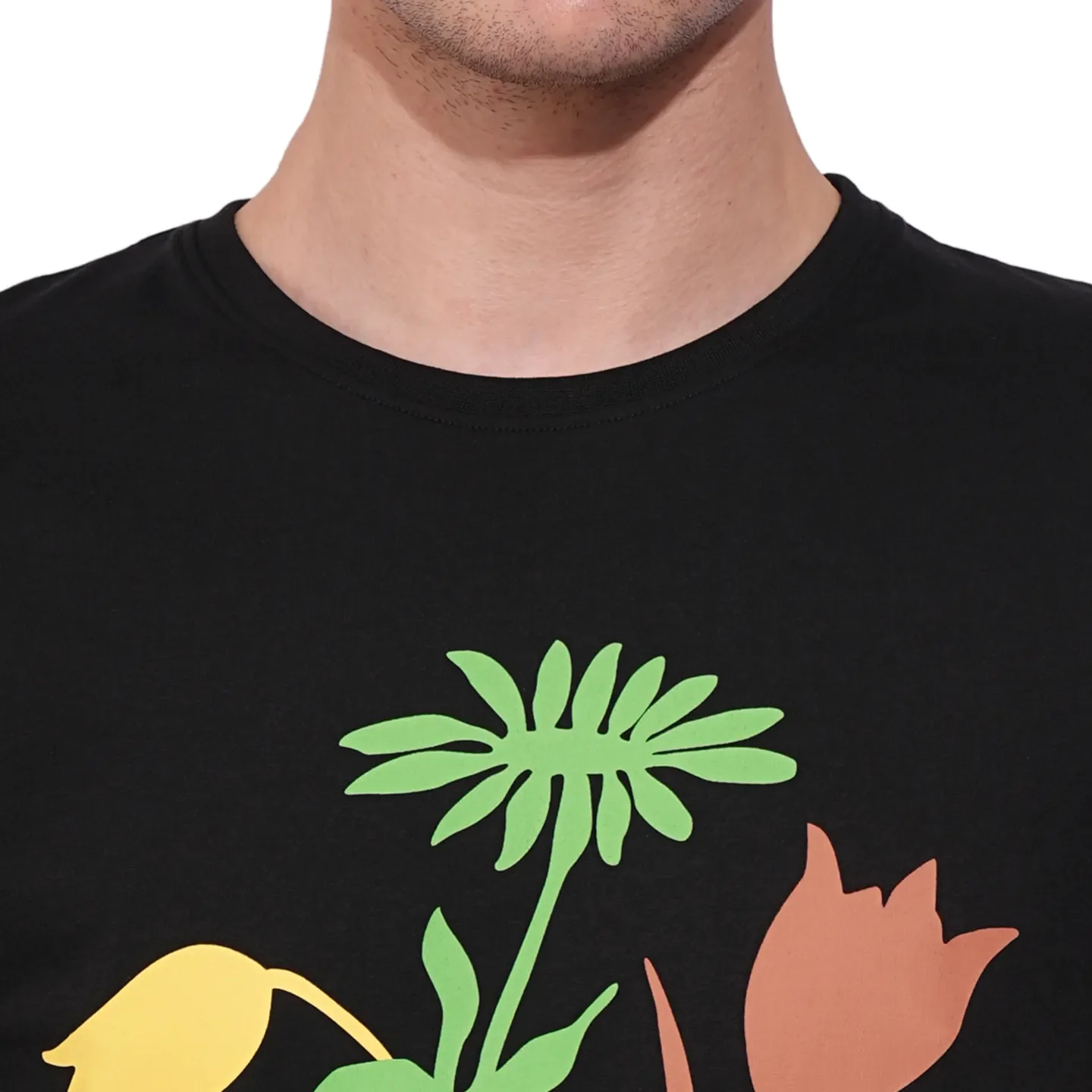 Black Regular Fit Men's Short Sleeves T-Shirt by Being Human Clothing - Image 5