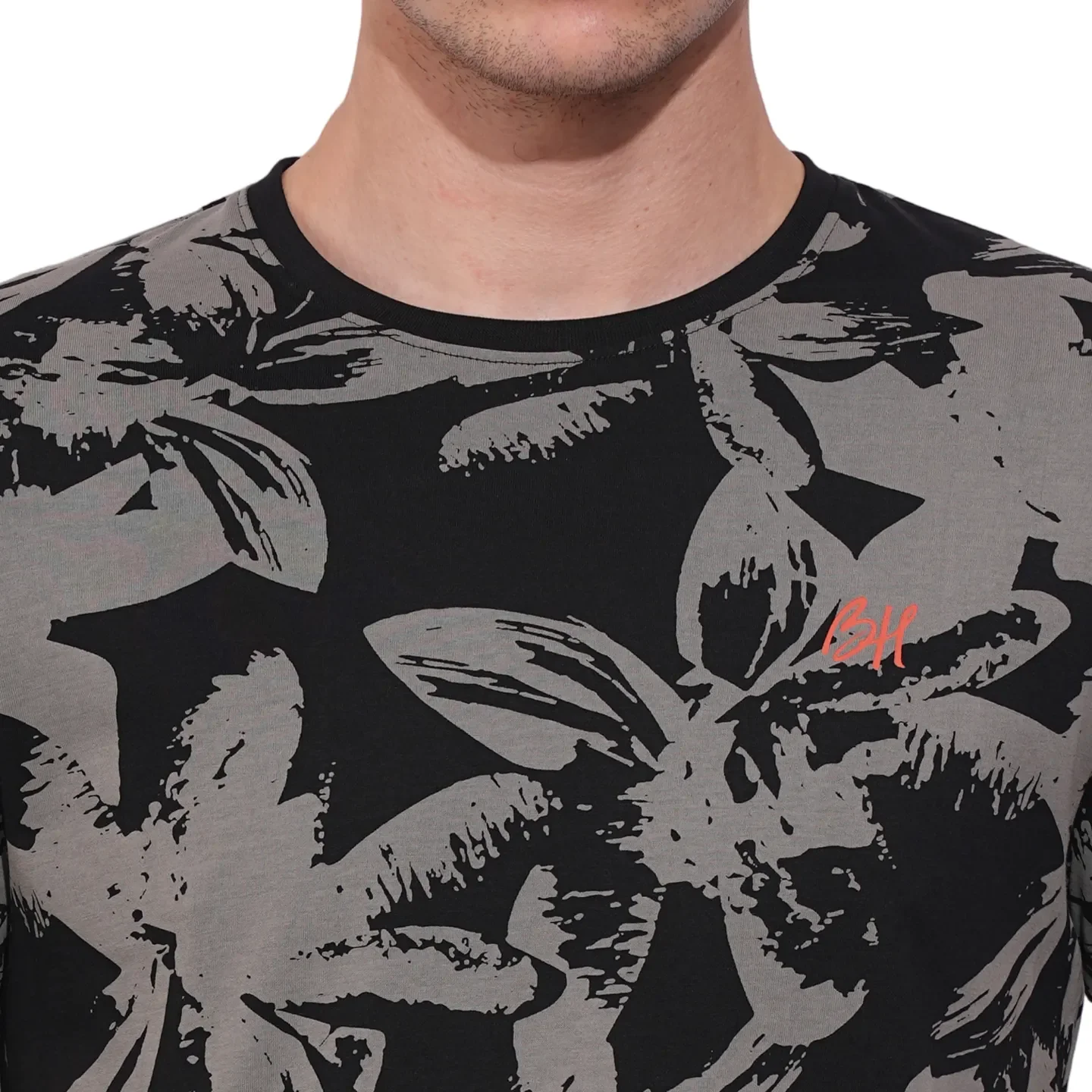 Black Regular Fit Men's Short Sleeves T-Shirt by Being Human Clothing - Image 5