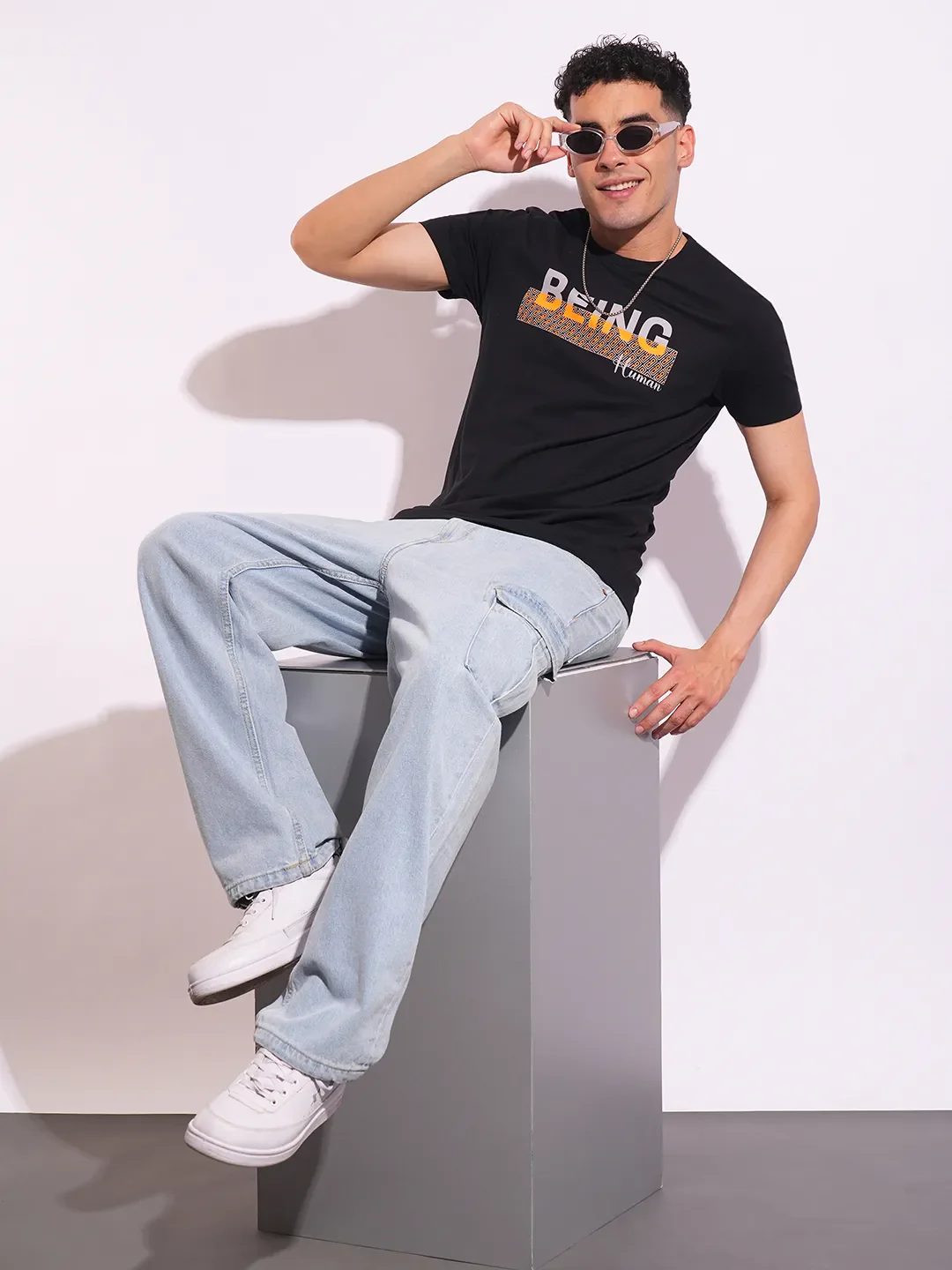 Slim Fit Men's Short Sleeves T-Shirt by Being Human Clothing - Image 4