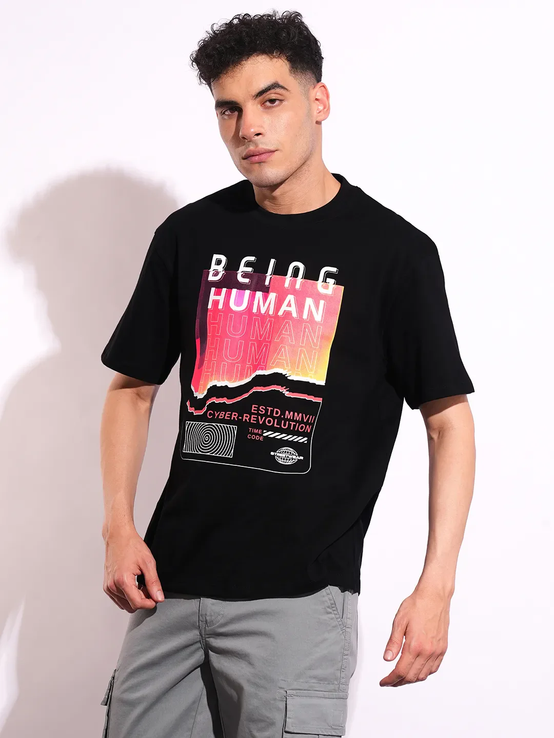Easy Fit Men's Short Sleeves T-Shirt by Being Human Clothing - Image 2