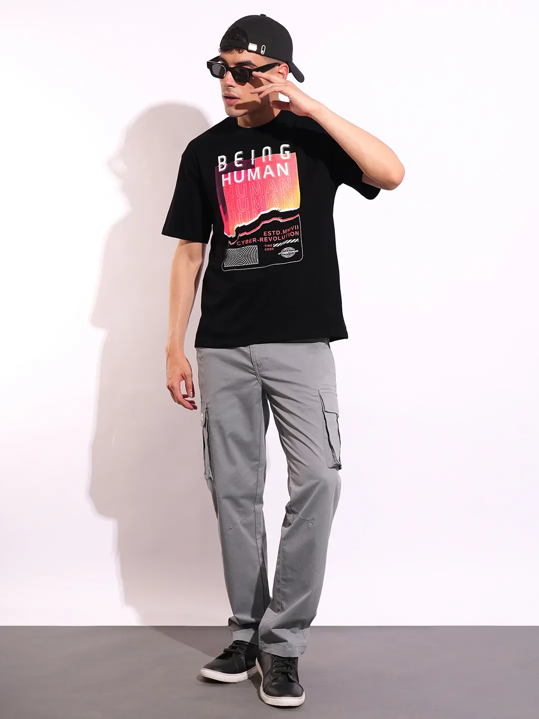 Easy Fit Men's Short Sleeves T-Shirt by Being Human Clothing - Image 4
