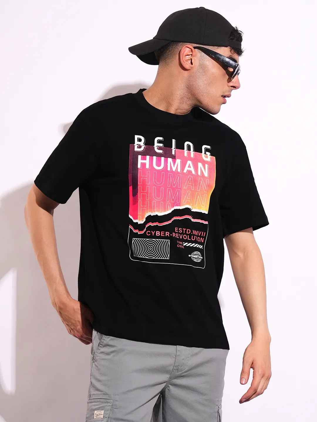 Easy Fit Men's Short Sleeves T-Shirt by Being Human Clothing - Image 6